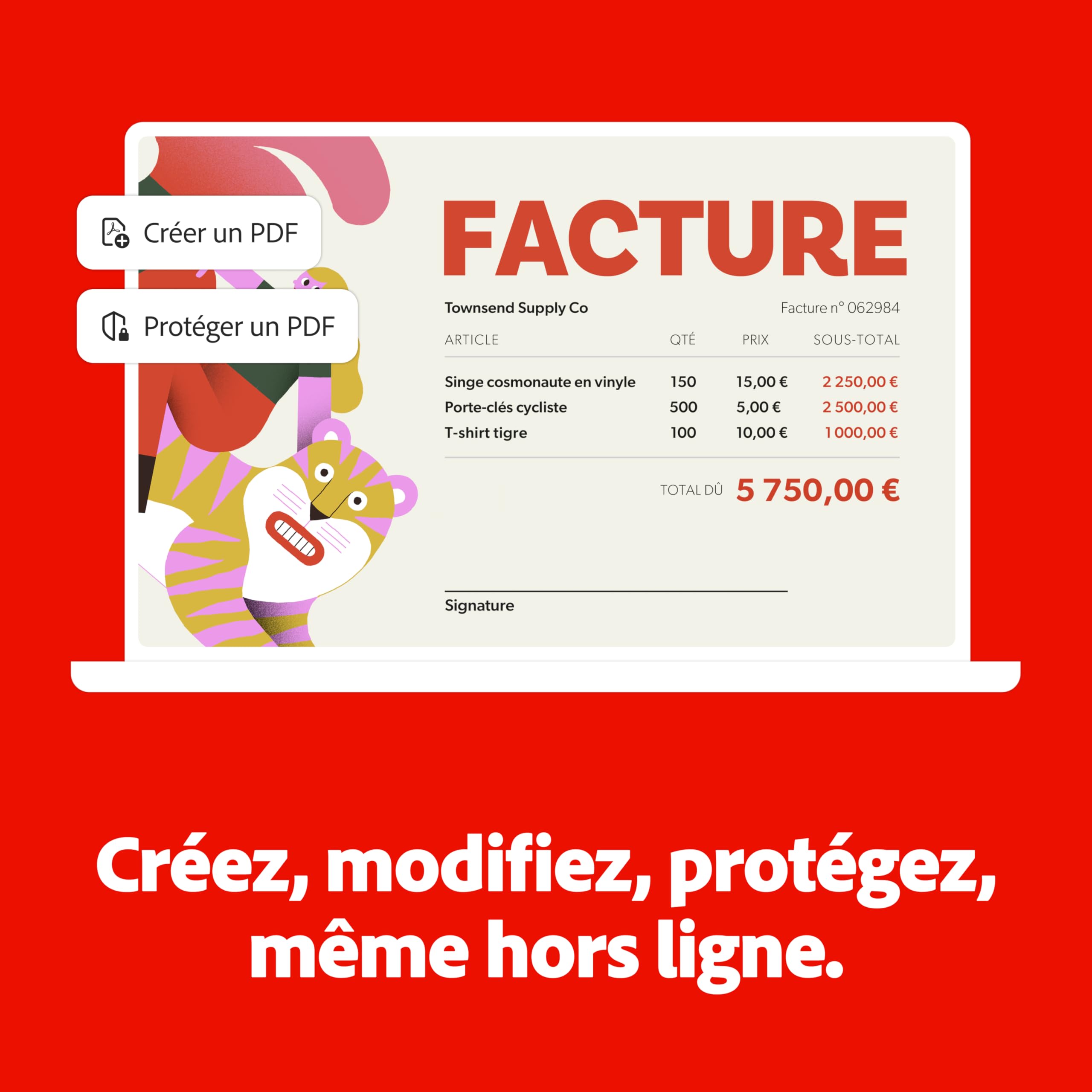 Adobe Acrobat Pro 2024 Student & Teacher | Édition, remplissage et signature de PDF | Licence 3 ans | PC/Mac | Téléchargement