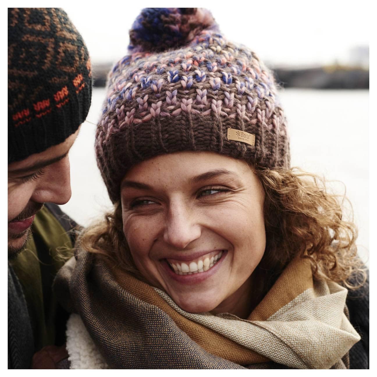Barts Gorro con Pompón Nicole Mujer - de Punto Forro Invierno otoño/Invierno