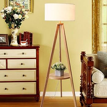 木製フロアスタンド ランプシェード付き(hihi) Amazon.co.jp: HROOME モダンコンテンポラリー木製フロアランプ
