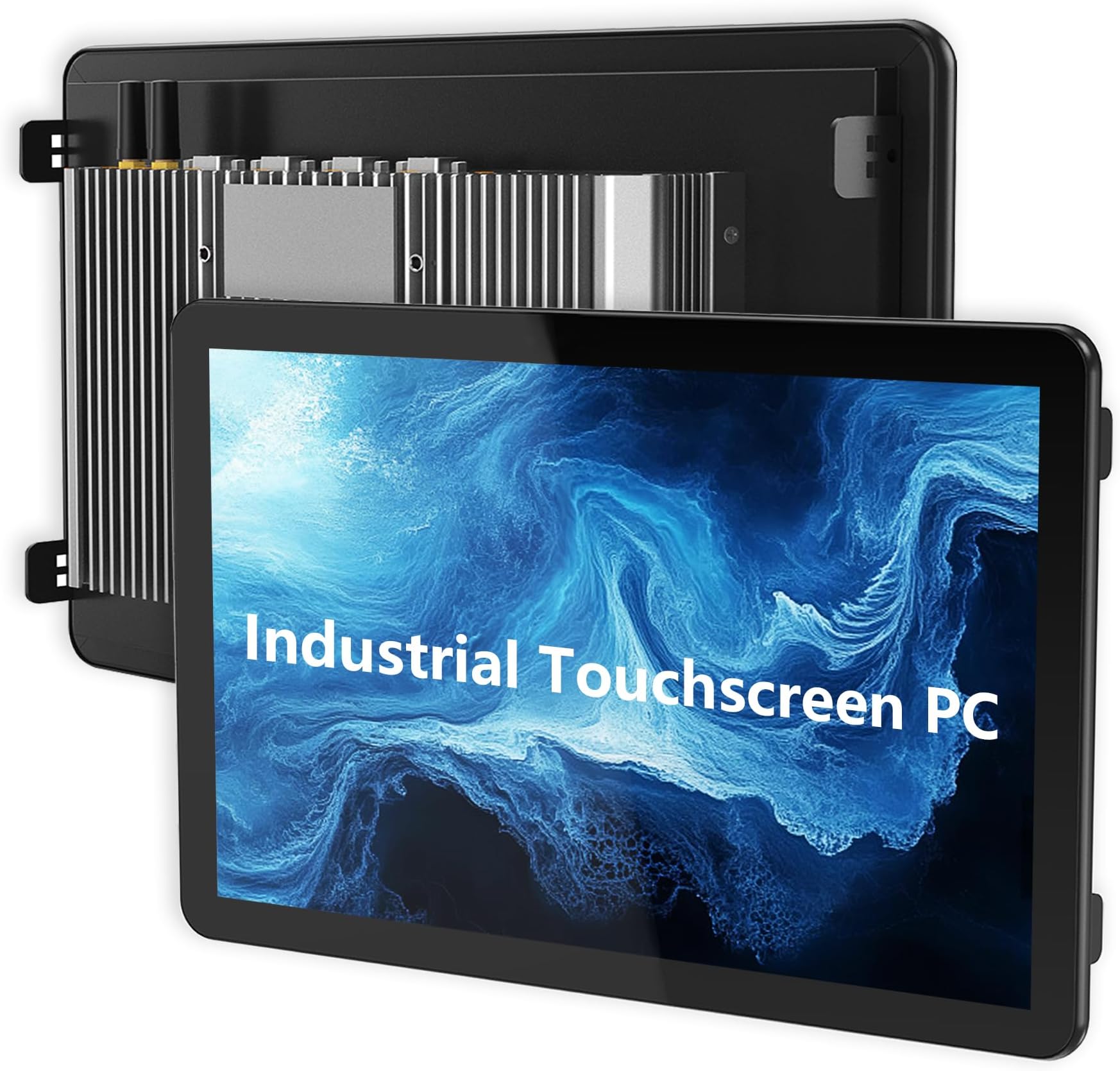 13.3 Inch Industrial Panel PC,All-in-One Embedded Fanless Touchscreen Computer IP65 Capacitive Touch,Windows OS,LAN/HDMI/USB/COM/GPIO/WIFI,for Kiosks,Factory Automation(I7-7500U,8G+128G)