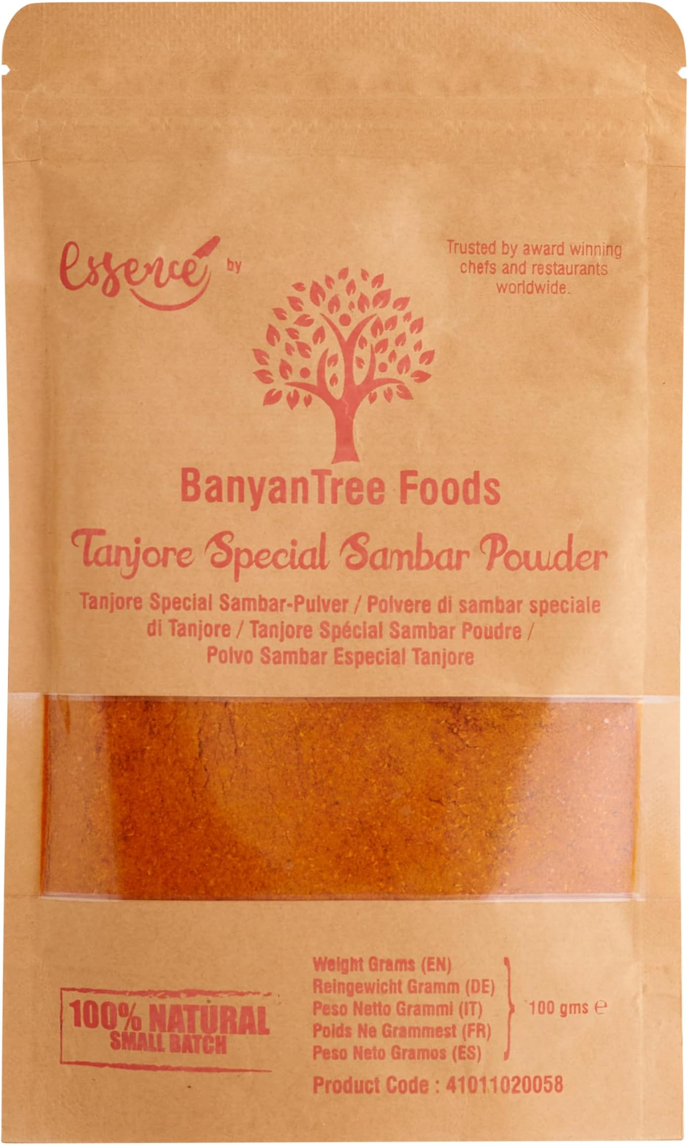 Tanjore Sambar Powder| Sambar Masala | Sambar Mix | Sambhar Powder 100g ~100% Natural | Indian Origin