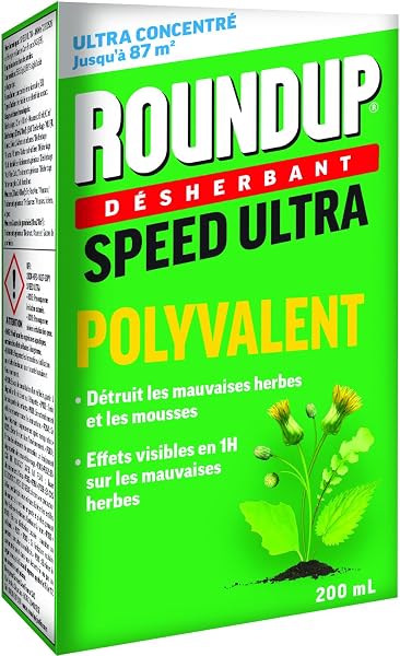 ROUNDUP Désherbant Jardin Polyvalent Concentré – Action 2-en-1 : Mauvaises Herbes & Mousses – Résultats dès 1h – 200ml - 2
