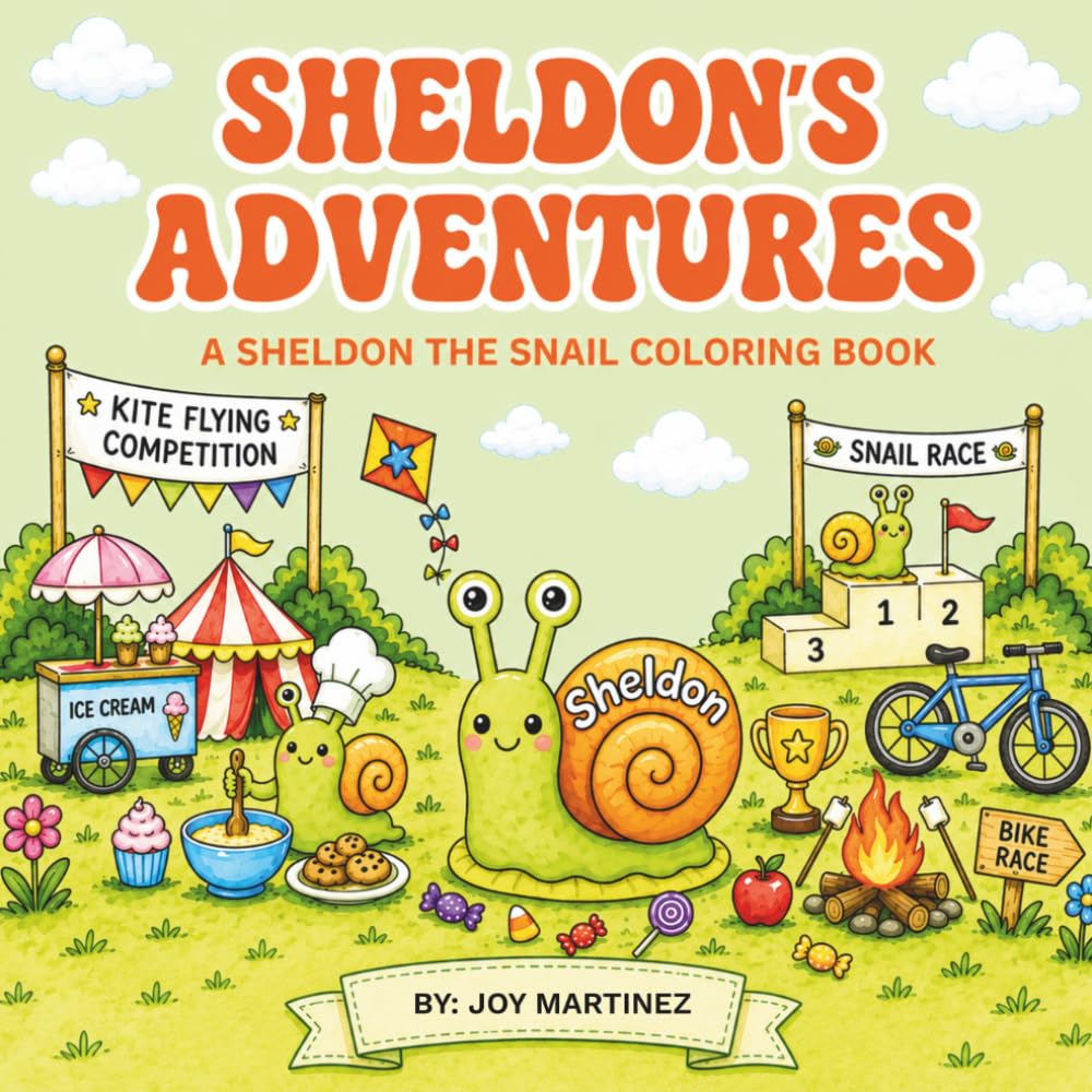 Sheldon’s Adventures Coloring Book: A Fun Adventure Coloring Book for Kids Featuring Travel, Exploration, and Imaginative Scenes with Sheldon the ... Sheldon's Adventures, Sheldon Goes to School)