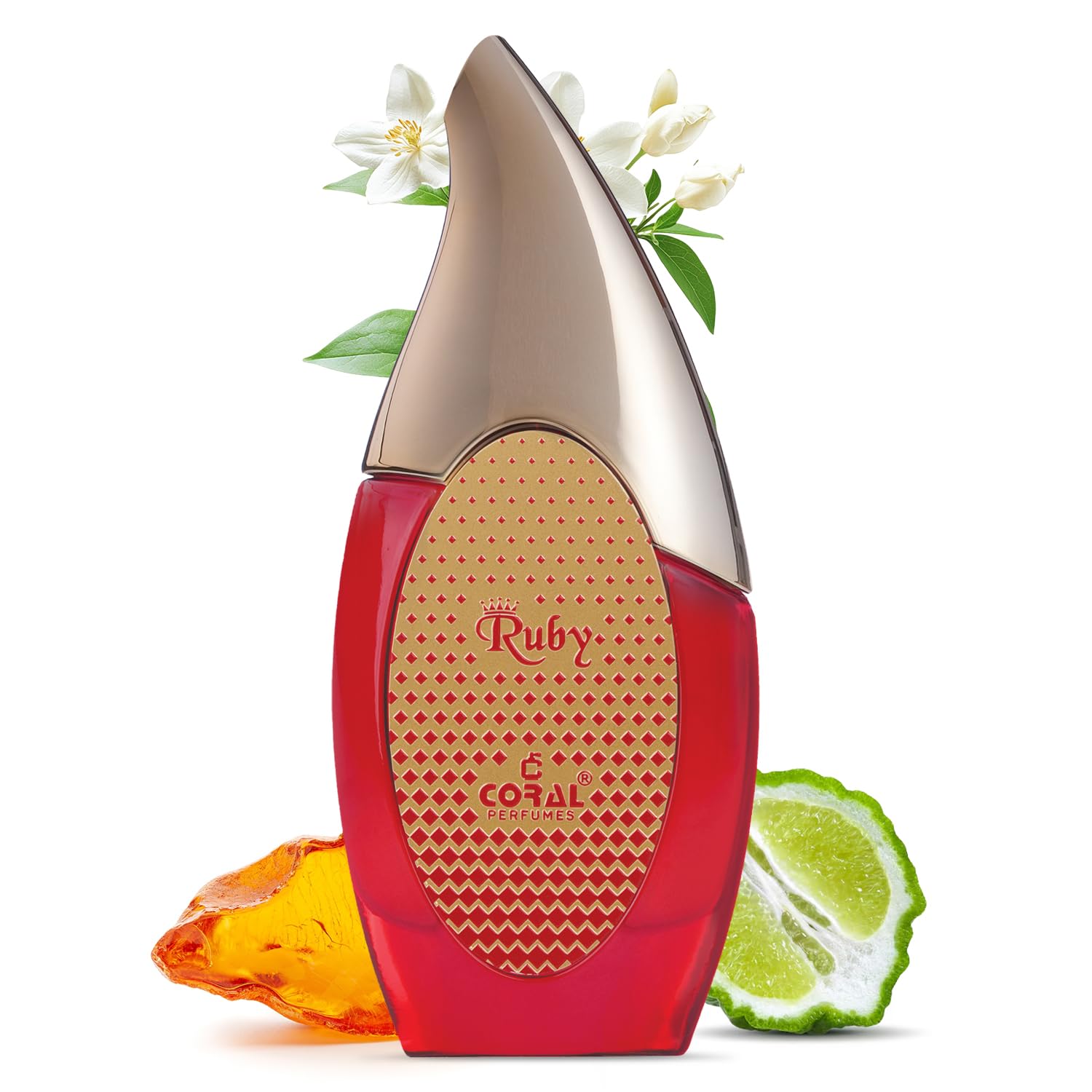 Coral Ruby Perfume For Women - 100ml | Eau De Parfum | Long-Lasting Fruity Floral Perfume, Elegant & Sophisticated Fragrance | Made in Dubai