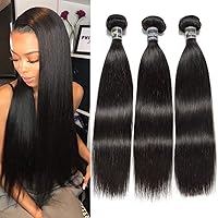 Vista 14 de Cabello malayo liso 12 12 12 pulgadas 3 paquetes de cabello 100% sin procesar virgen malayo paquetes de cabello humano 1B color tejido de cabello