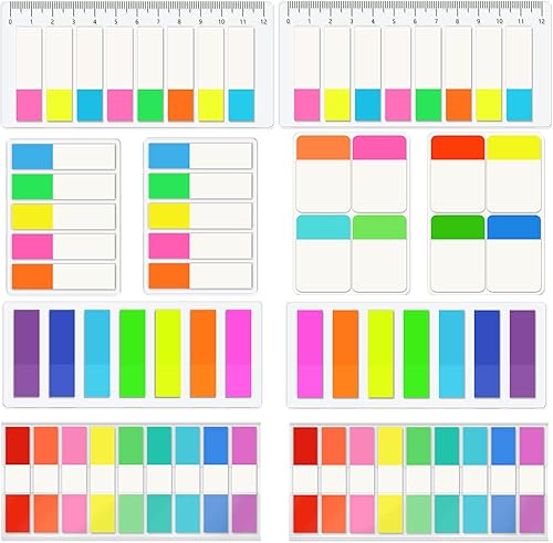 1340 pestañas adhesivas transparentes pestañas de libros pestañas de páginas postales páginas para leer notas marcadores clasificar archivos