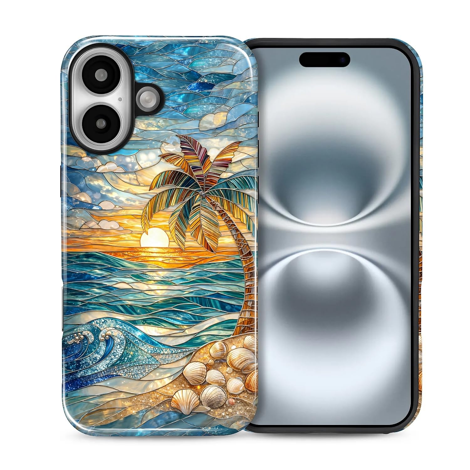 Protection antichoc iPhone 16 coque hybride esthétique femme - 8