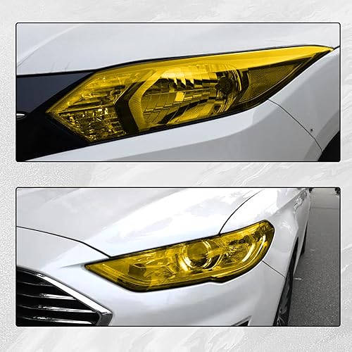 Miniatura 7 de Membrana de luz amarilla de 12 x 48 pulgadas para faros delanteros de automóvil, luz trasera, lámpara antiniebla, película protectora de embalaje de