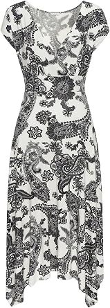 LASCANA Women's Handkerchief Hem Dress