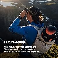 Vista 8 de SUUNTO Reloj deportivo vertical 2 con GPS, pantalla táctil AMOLED brillante de 1.5 pulgadas, linterna LED, duración de la batería de 20 días, mapas