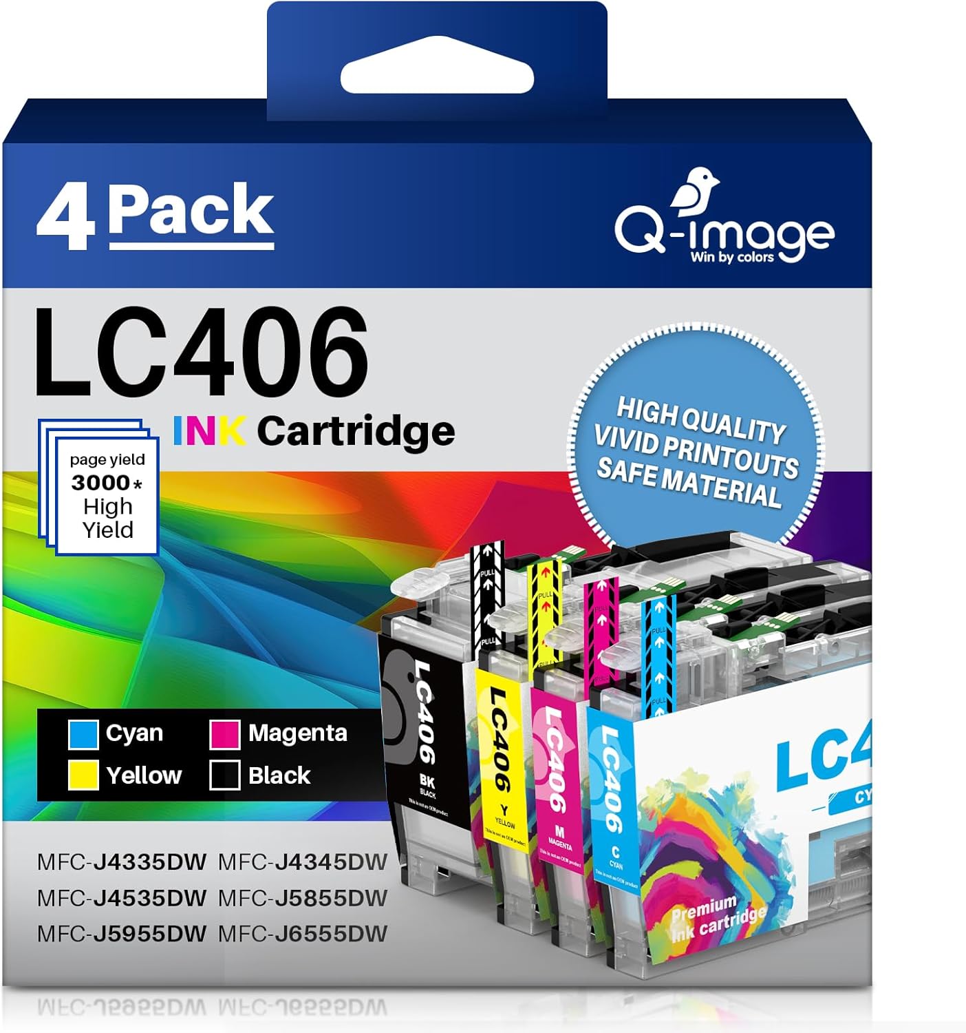 LC406XL LC406 Ink Cartridges for Brother MFCJ4335DW MFC