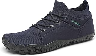 SAGUARO Unisex Barefoots Hombres Mujeres Trail Running Shoes Transpirables Antideslizante Cómodas Ligeras Mid-Top Zapatos Descalzos