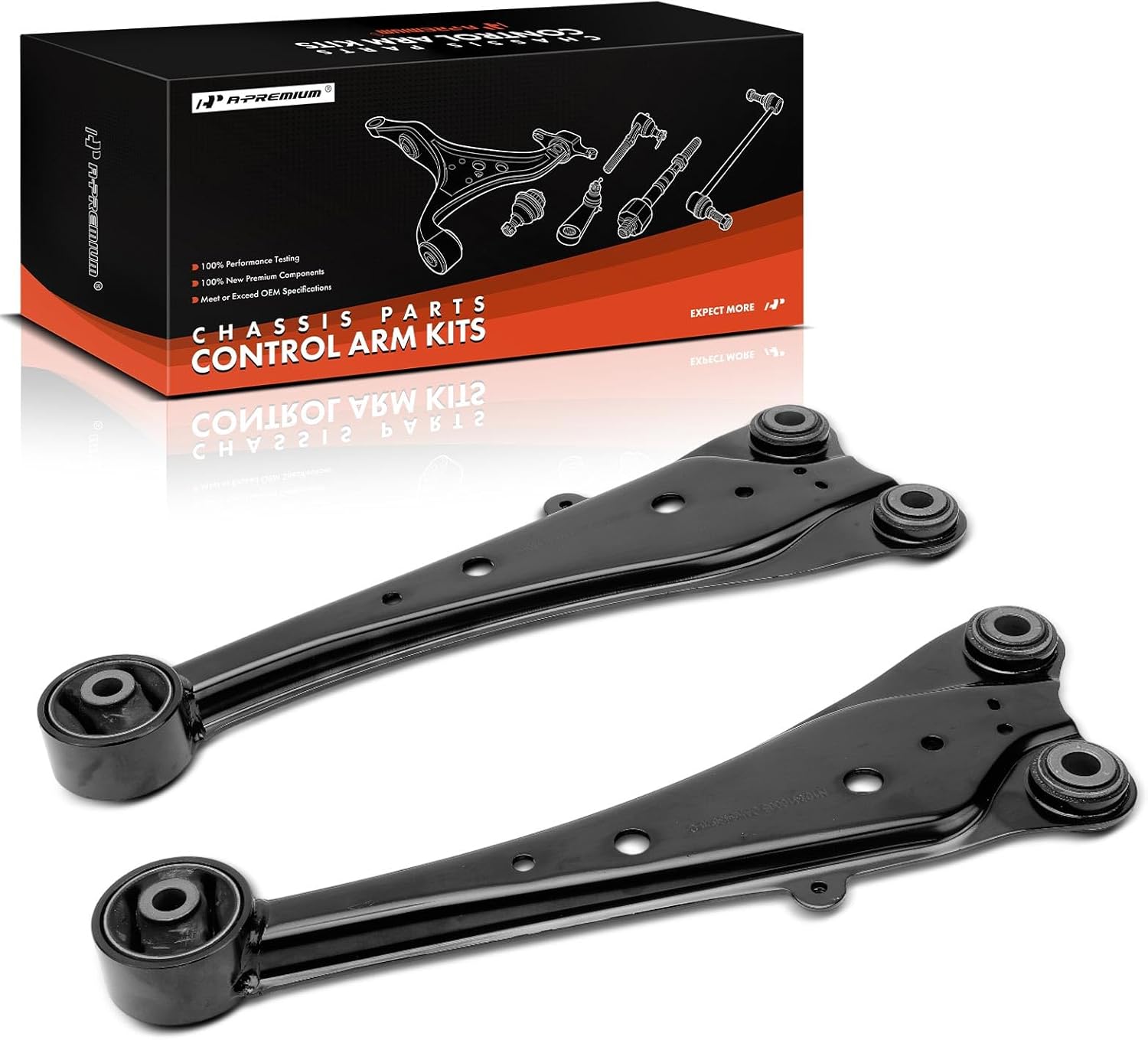 A-Premium 2 x Rear Suspension Trailing Arms, with Bushing, Compatible with Toyota RAV4 2011-2018 & Lexus NX200t 2015-2017, NX300 2018-2021, NX300h 2015-2021