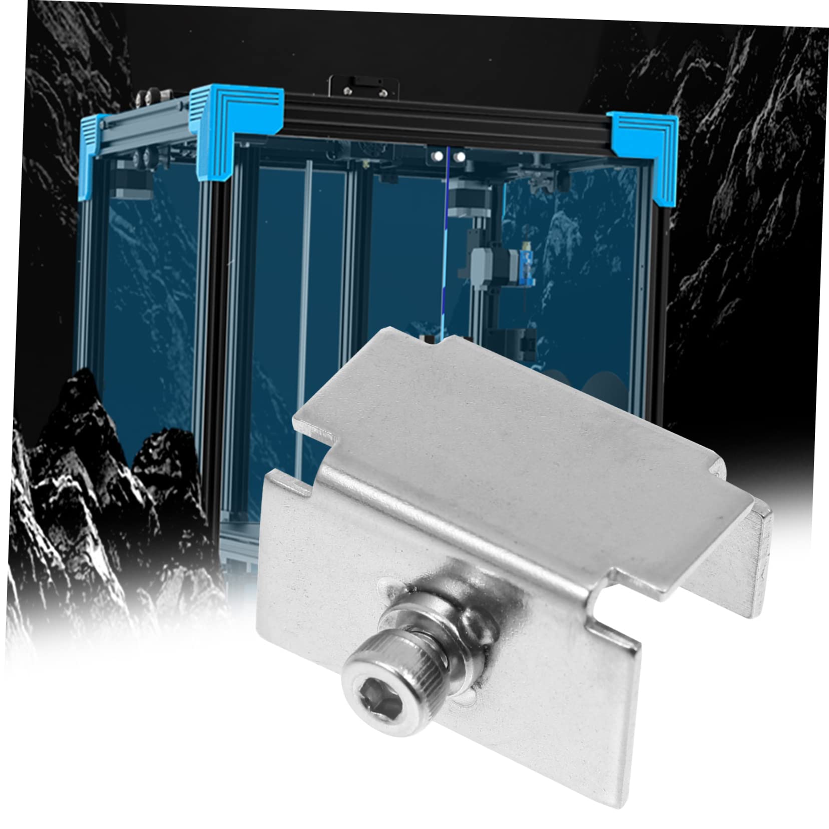PLAFOPE 12 Stk 3d Drucker Zubehör Druckerplattformklemmen Bettklemmen Für 3d-drucker Bettfixierer Aus Glas Verstellbarer Druckerbett-clip Druckerglas Rostfreier Stahl Glasclip Einstellbar
