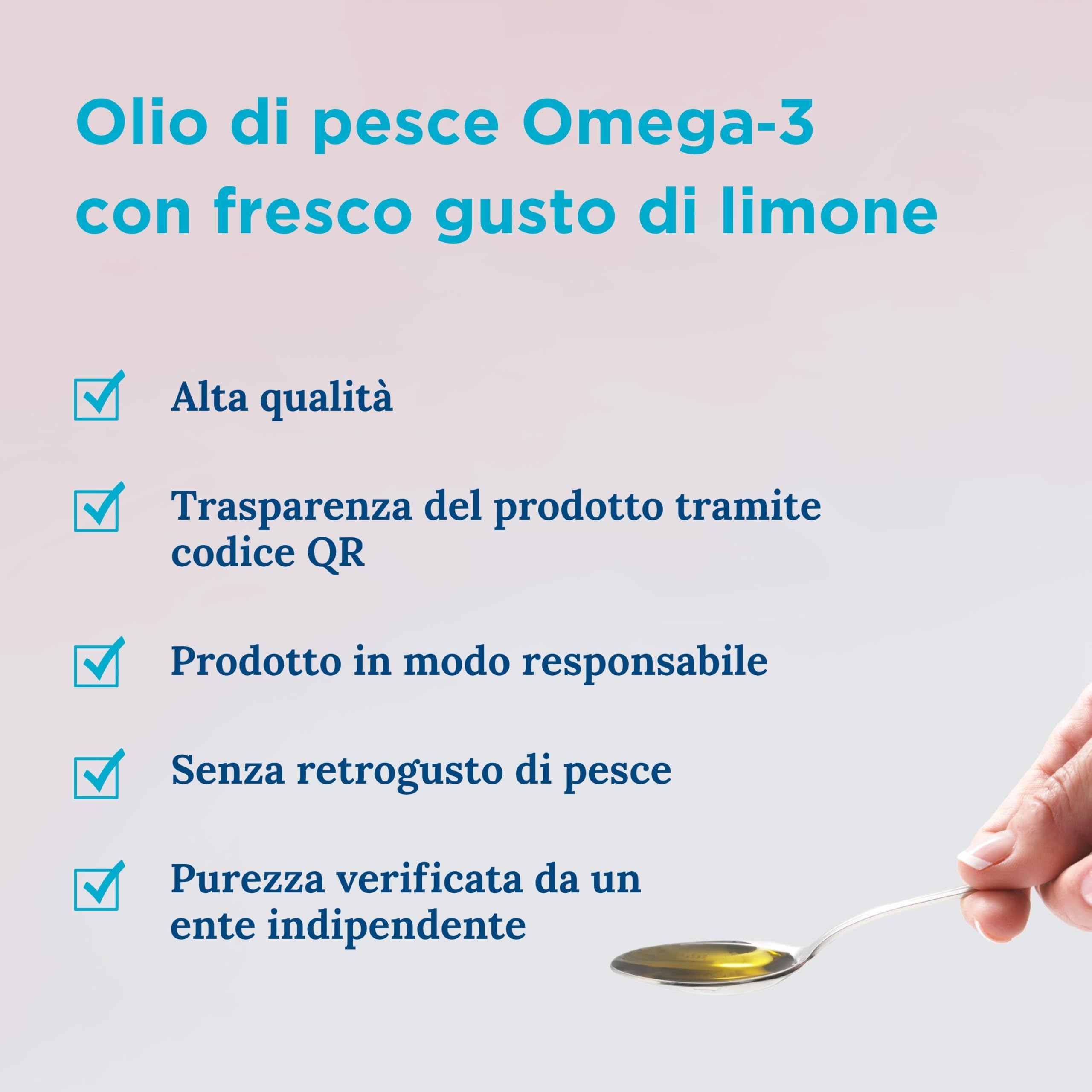 Nordic Naturals, Omega-3, 1560mg Omega-3, Olio di Pesce con EPA e DHA, 473ml, Gusto Limone, Testato in Laboratorio, Senza Soia, Senza Glutine, Non OGM