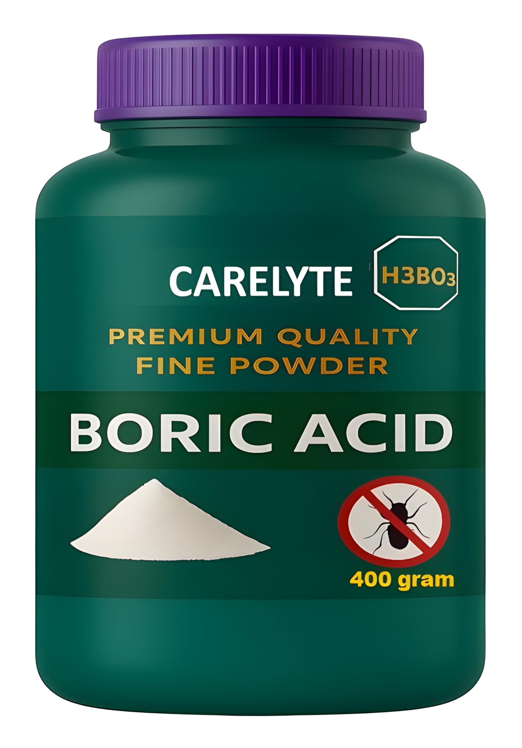 Premium Boric Acid Powder – Natural Pest Control, Food Preservative, Household & Cleaning Essential, Plastic Bottle (400g)-picture-17