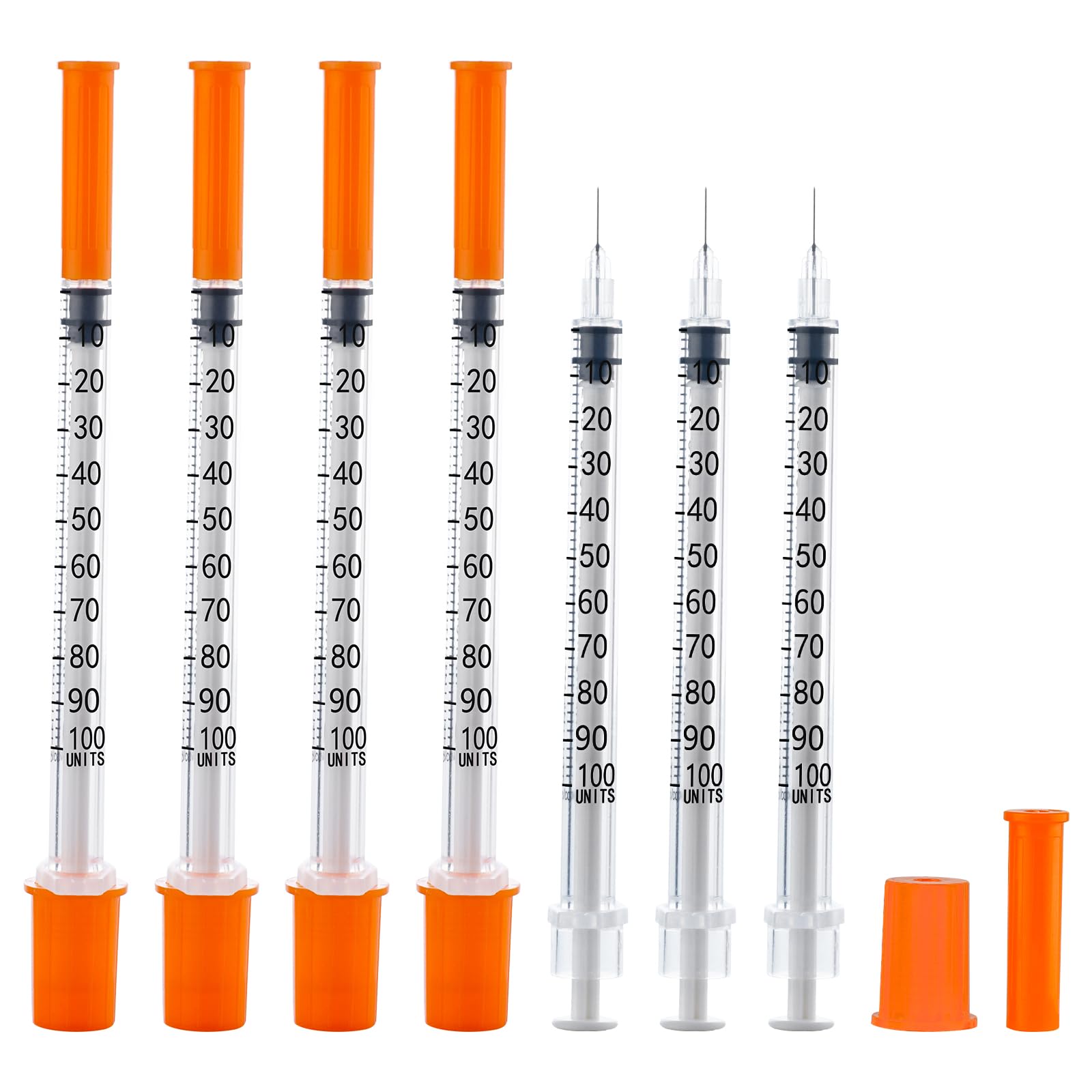 U-100 1ml 31ga Disposable Syringe and 31G x 6 mm (1/4") Needle 100Pack — Amazon image 7