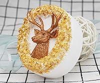 Vista 3 de Molde de jabón animal de silicona para ciervos - forma redonda para decoración de velas y pasteles