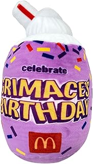 Gri-mace Shake Plush, Fun-ko P-op Plush Toy, Plush McDonalds Plush Toy, Soft Stuffed Grim-ace Plush, Mcd-onalds Fun-ko Po-p Game Figure Doll, Cartoon Stuffed Figure Doll Birthday Gifts