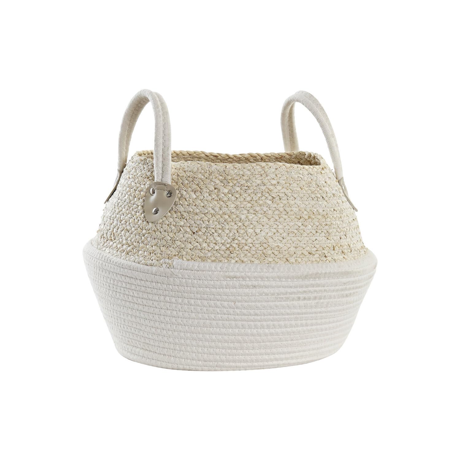 Cesta Algodon Fibra 37x37x25 Natural 37x37x25 cm