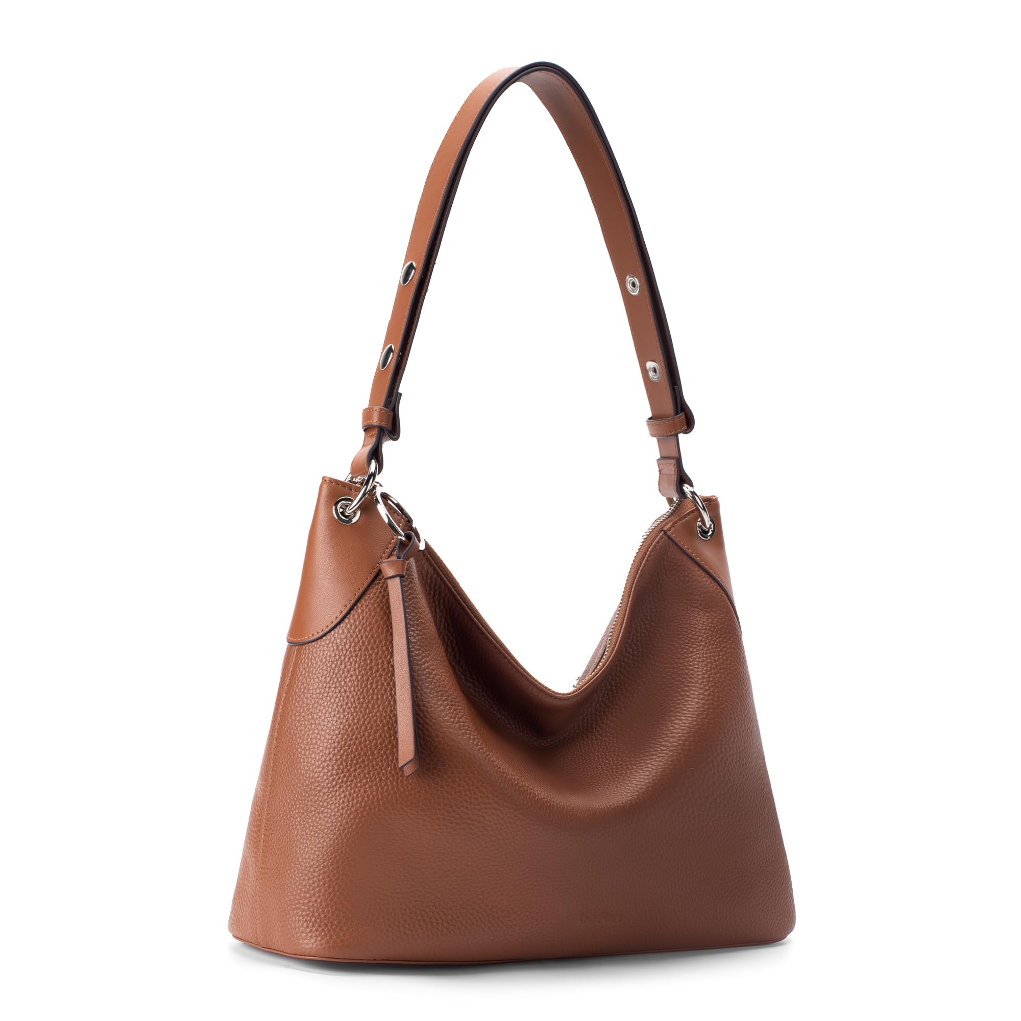 befen Genuine Leather Hobo Bags for Women Trendy Crossbody Purses Soft Real Leather Shoulder hanbags with Adjustable Strap