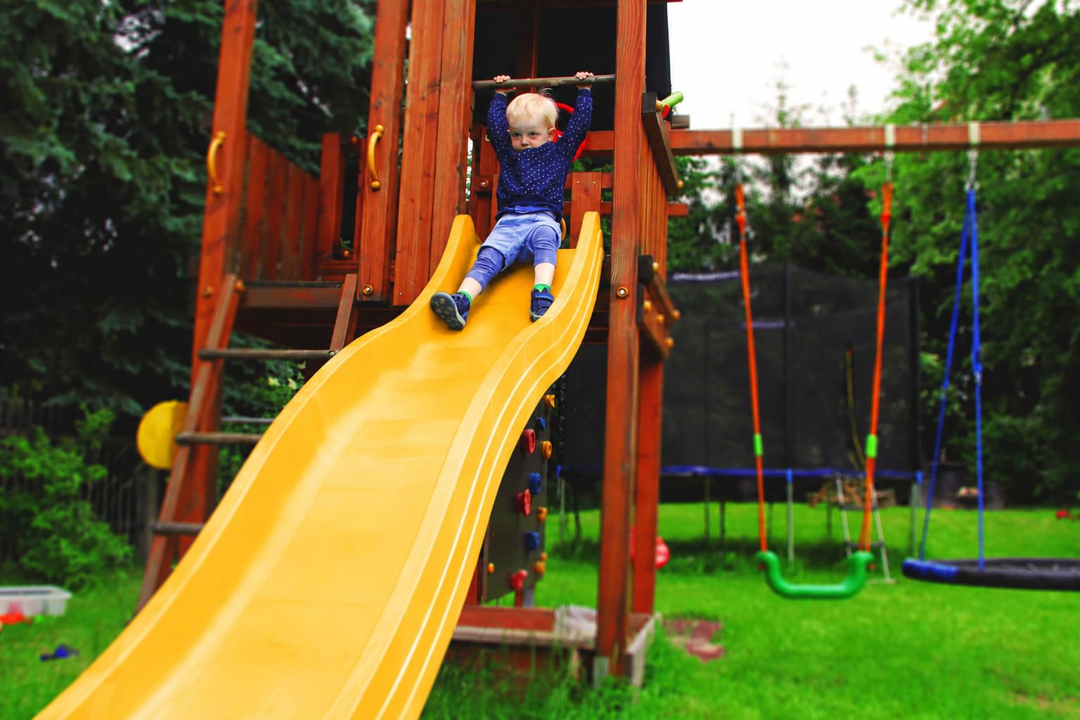 Ondis24 Scivolo ondulato da 3 m per bambini, scivolo d'acqua per torre di gioco o pendenza a partire dai 3 anni (turchese)