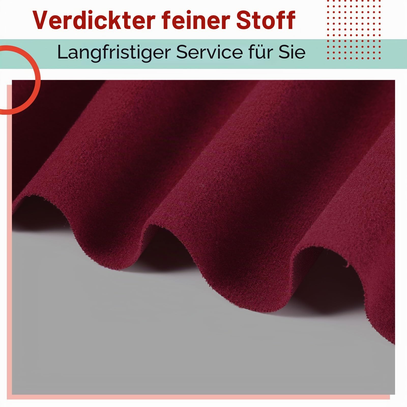 Mixweer Billardstoff, 2,6 m Filz für Billardtisch mit 6 Stoffstreifen, Vorgeschnittener Billardtisch für Zuhause Clubs Bars Indoor Sport Spiel