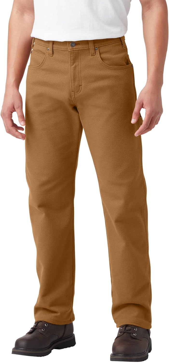 Warming Temp-iQ® Duck Utility Pants, Rinsed Brown Duck, 38 32