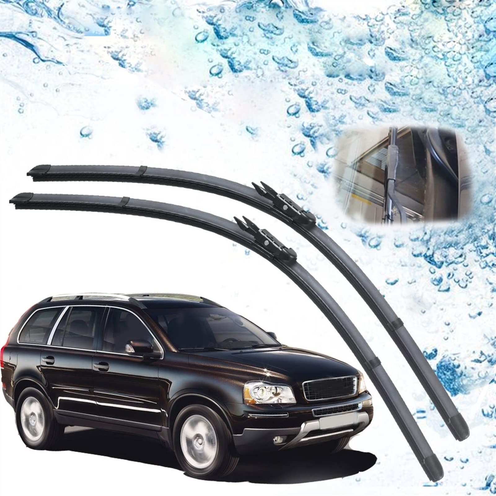 Lames essuie-glace avant Volvo XC90 MK1 pour rouler sous la pluie