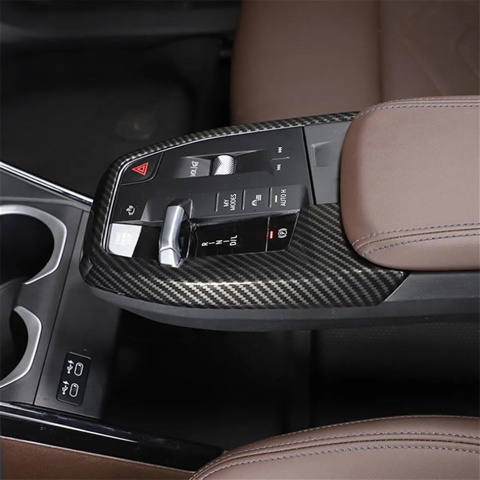 Autocollant Fibre Carbone Pour BMW X1 U11 2023-2024 - Console Centrale, Tableau De Bord, Aérations - Lot De 3 - 13