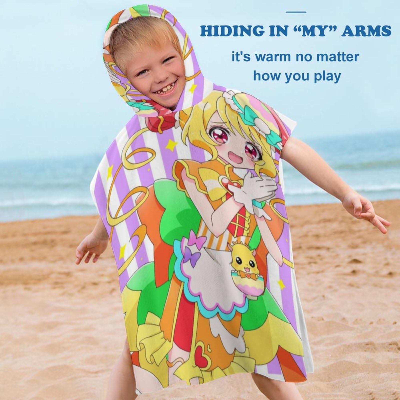 Amazon.co.jp: プリキュアオールスターズFフード付きタオル 子供用