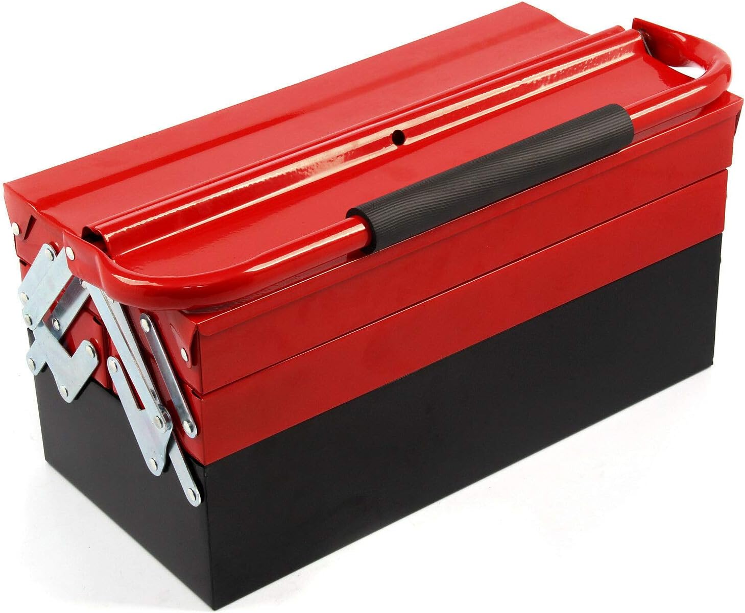 AllRight Metal Tool Box 3 Tiers 5 Tray Tool Storage Box Cantilever Tool