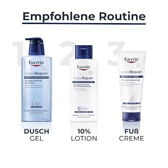 Eucerin UreaRepair 10 % Urea Intensive Feuchtigkeitslotion 400 ml Körpercreme spendet 72h intensive Feuchtigkeit für raue trockene Haut Hautpflege mit Urea und Ceramiden lindert Juckreiz