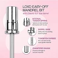 Vista 2 de Pana - 100 unidades de bandas para limar las uñas, con mandril color plata u oro