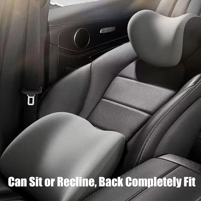 Juego de Cojín Lumbar y Reposacabezas para Coche miniatura 5