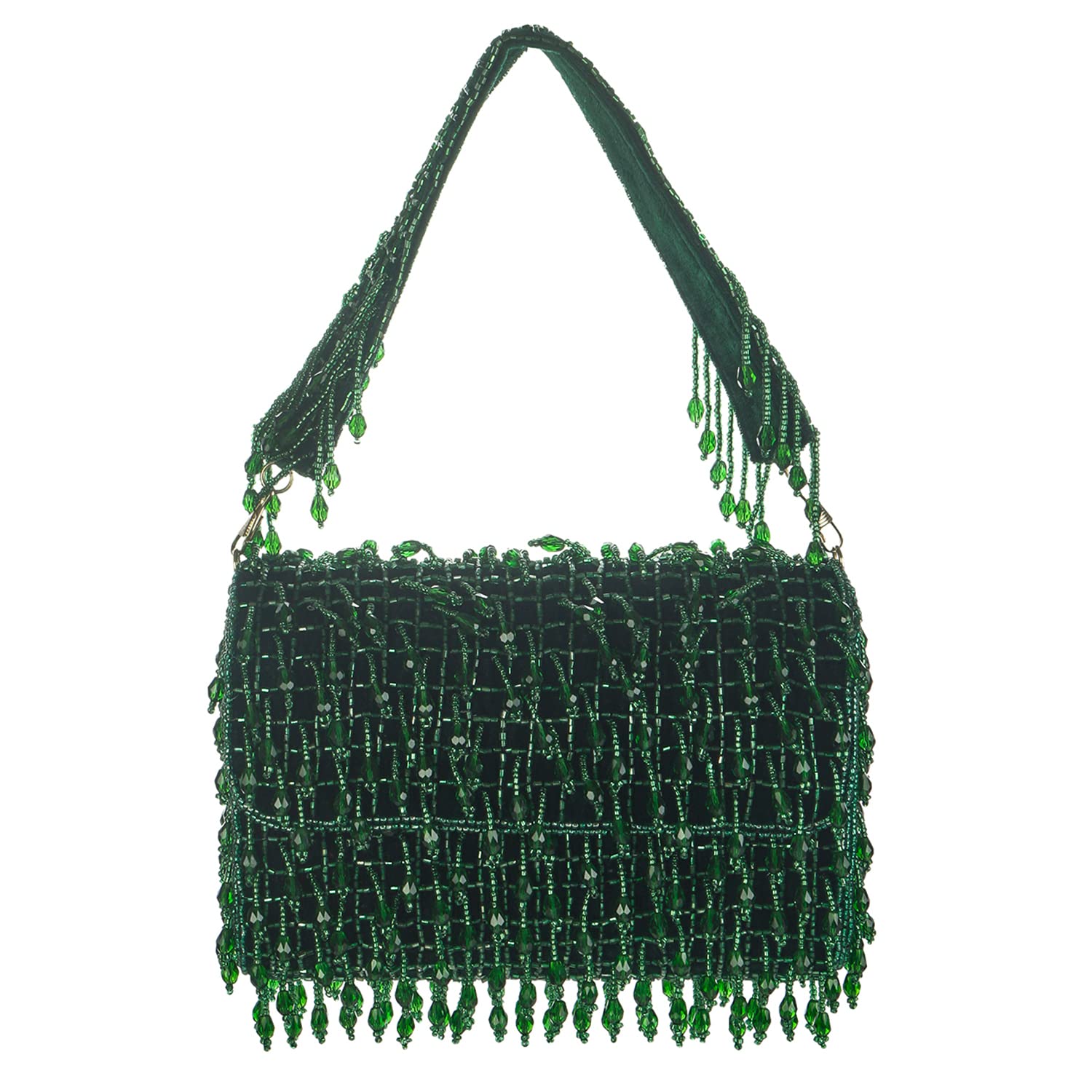swisni Green green crystal flap bags II Women's Traditional Designer Clutch For Women & Girls II FLAP BAGS-picture-46