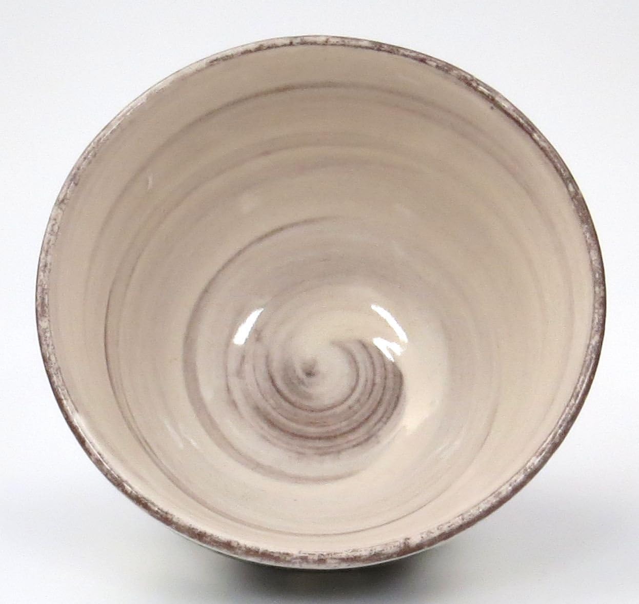 Hasami Ware 52062 Mizuiko Kiln Red Earth Camellia Rice Bowl, Black