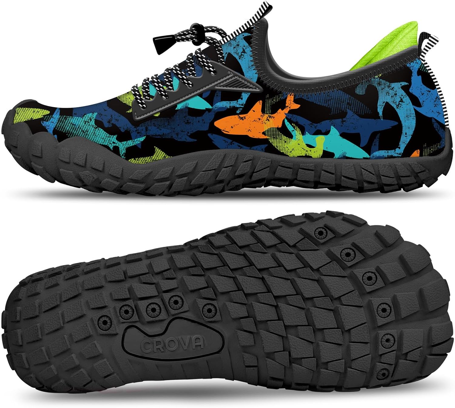 Built-in Heel Grips Water Shoes for Kids Girls Boys Hiking Wide Barefoot Swim Beach Pool Big Kid