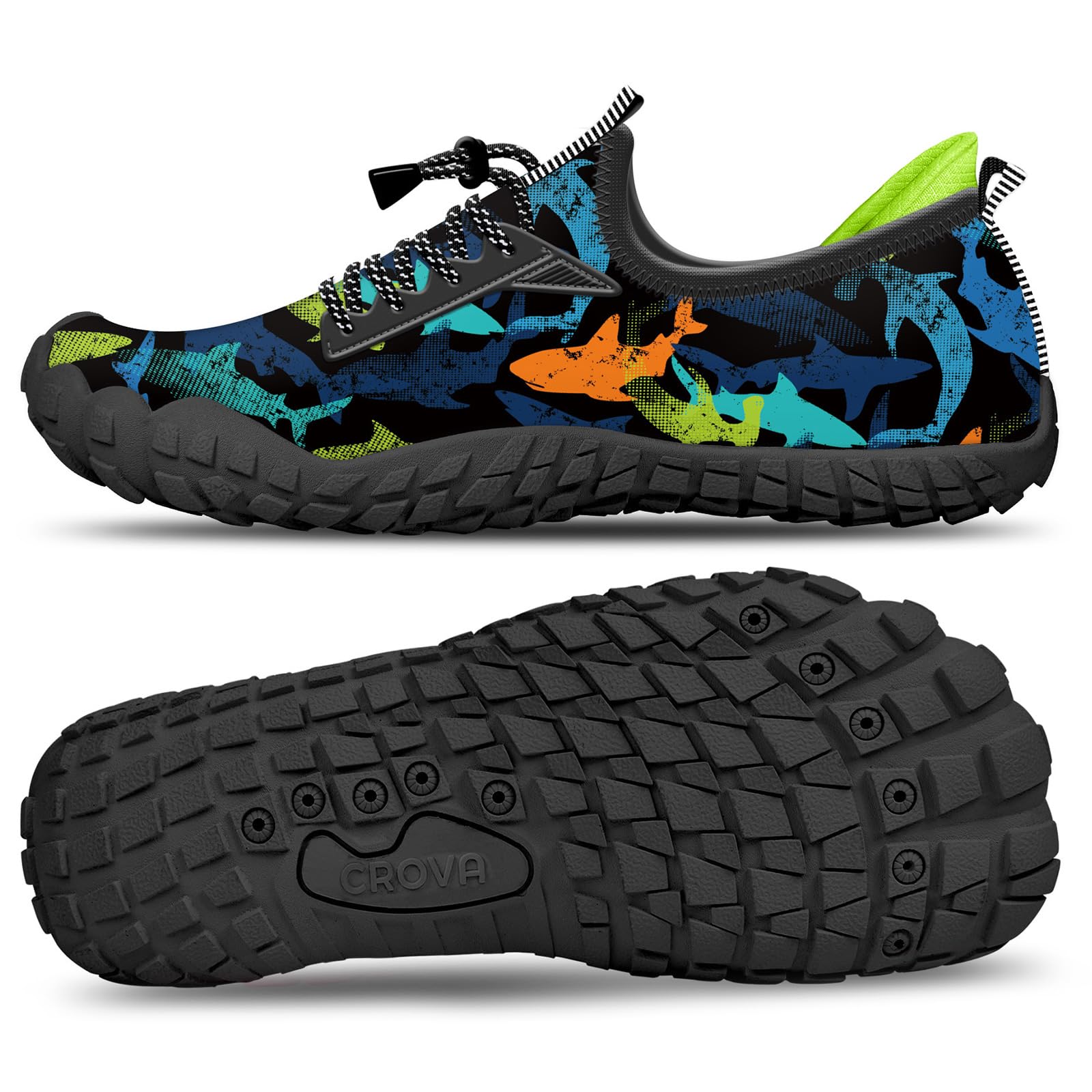 Built-in Heel Grips Water Shoes for Kids Girls Boys Hiking Wide Barefoot Swim Beach Pool Big Kid