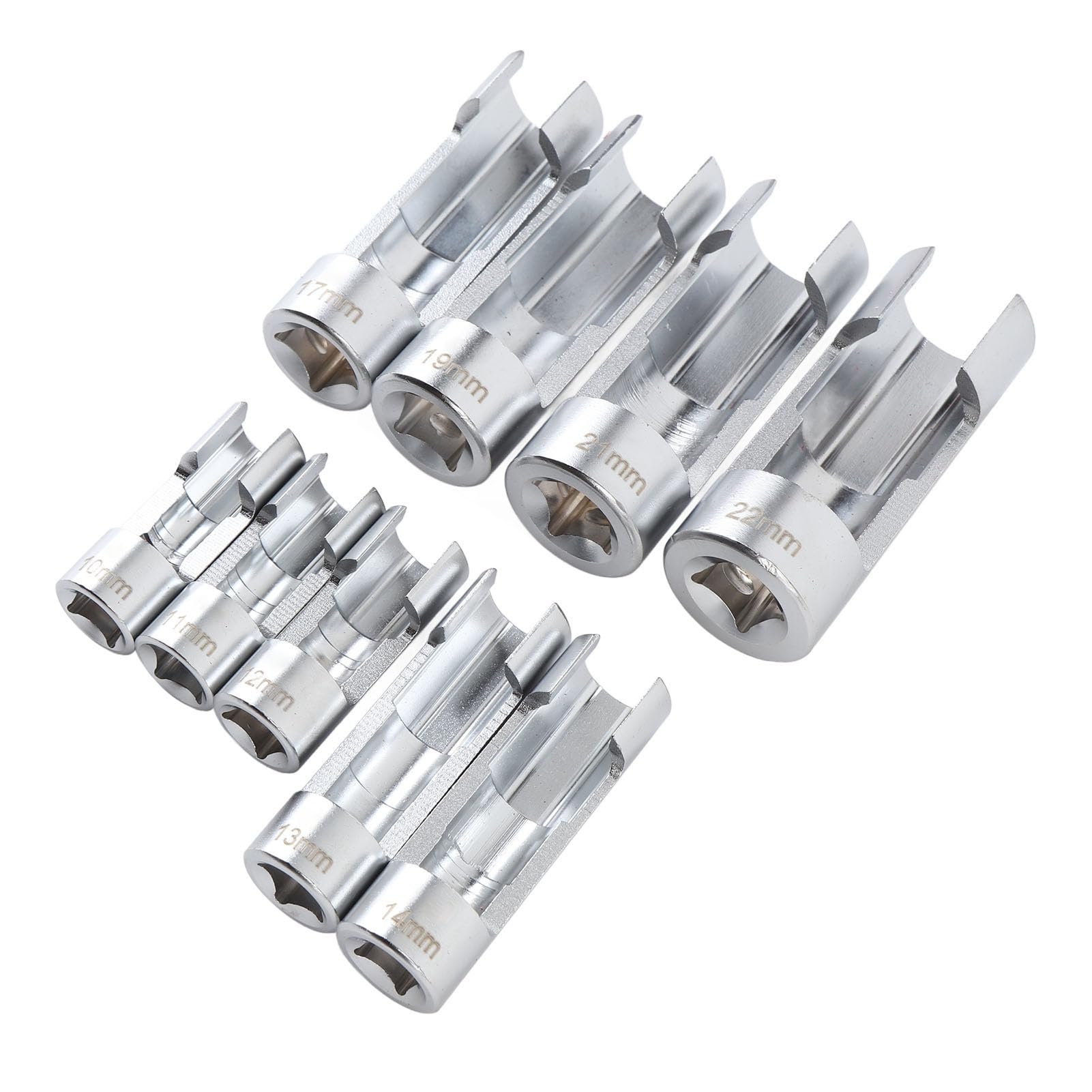 FTVOGUE Set di 9 Bussole per Carburante, Chiave per Iniettori in Acciaio CRV per Riparazioni Automobilistiche, Facile Accesso Alle Linee ABS e Ai Tubi del Carburante