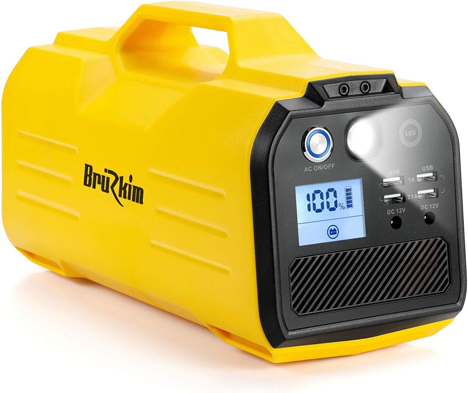 296Wh Solar Generator, 400W Portable Power Station, CPAP Backup Battery Power Supply with 3 AC Outlet, 2 DC Output, 4 USB Output Off-Grid for Camping/Hurricane/Emergency (Brown)