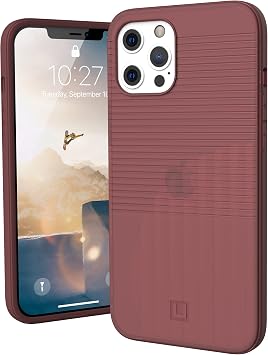 URBAN ARMOR GEAR [U] by UAG Designed for iPhone 12 Pro Max Case [6.7-inch Screen] Case Aurora Rugged Lightweight Slim Stylish Shockproof Translucent Protective Phone Cover, Dusty Rose