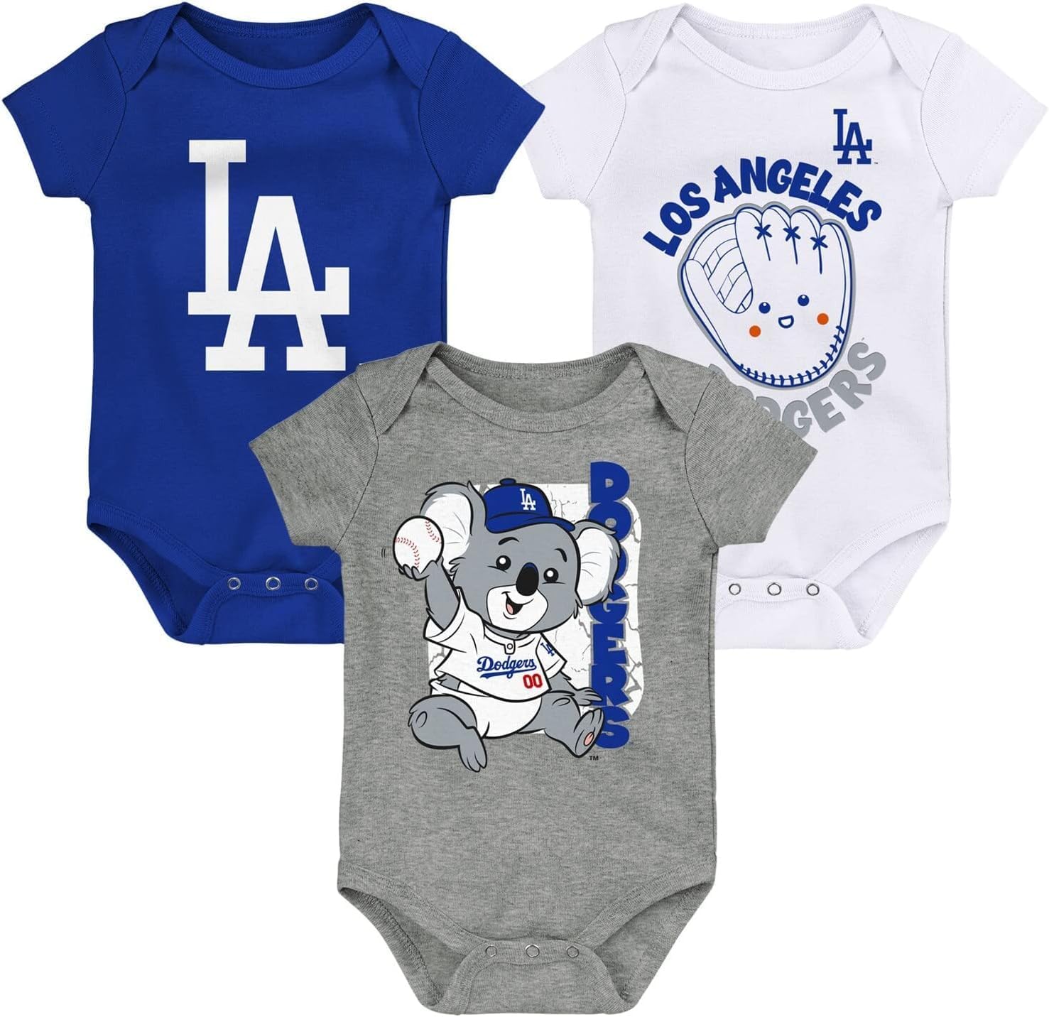 Outerstuff MLB Newborn & Infants 0-24 Months Change Up 3 Piece Onesie Creeper Romper Set