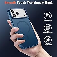 Vista 953 de SUPFINE Funda magnética para iPhone 11 con protector de pantalla (compatible con MagSafe) (protección contra caídas de grado militar), translúcida