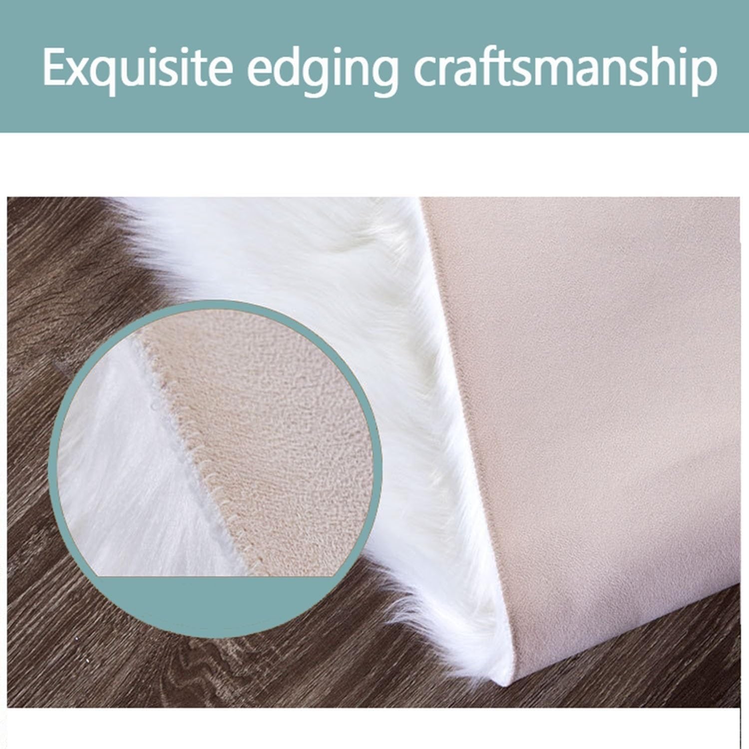 スーパーソフトフェイクファーラウンドシートクッション - プラッシュシープスキンチェアカバーパッド、バースツール、リビングルーム、寝