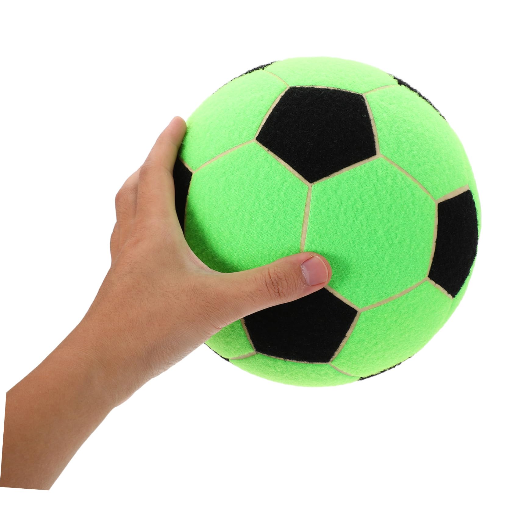 FRCOLOR Pelota de Fieltro Adhesiva para Entrenamiento Balón de Fútbol con Cierre de Contacto Portátil Dardo de Fútbol Inflable para Interior y Exterior para Fiestas y Malabarismo