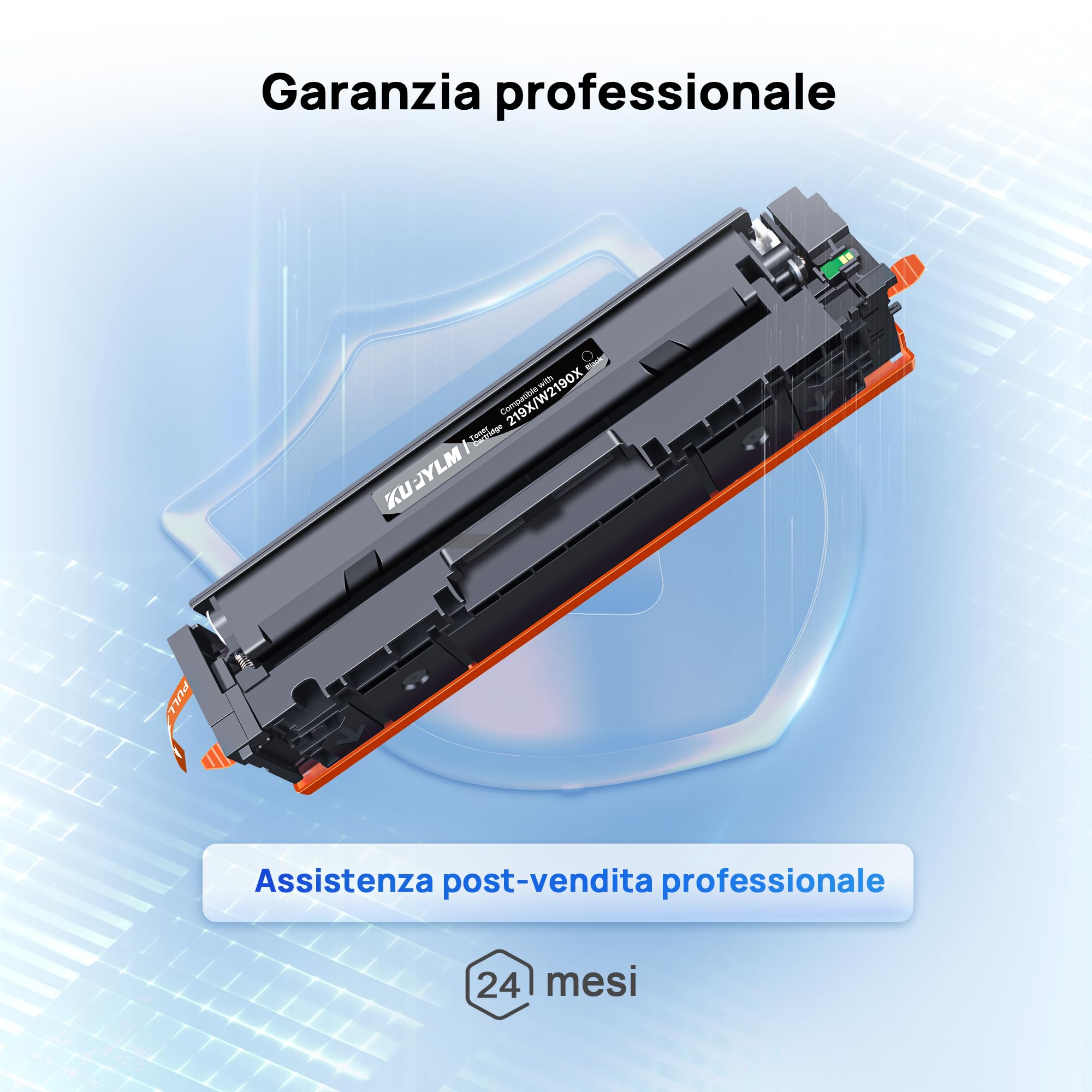 KUPYLM 219X Toner (Con Chip) Compatibile per HP 219X 219A Toner (4-Pack) | Compatibili per HP Color Laserjet Pro MFP 3302FDW 3302SDW 3202DW 3302FDN 3302FDWG 3302SDWG 219X (Nero Ciano Giallo Magenta)