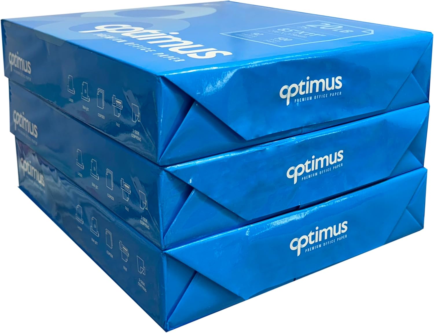 Multipurpose Copy Printer Paper, 8.5” x 11”, 20 lb, 1500 sheets, (White, 1500 SHEETS/3 REAMS),Copy paper laser fax,Letter size white paper, Multi- use printer & copy paper