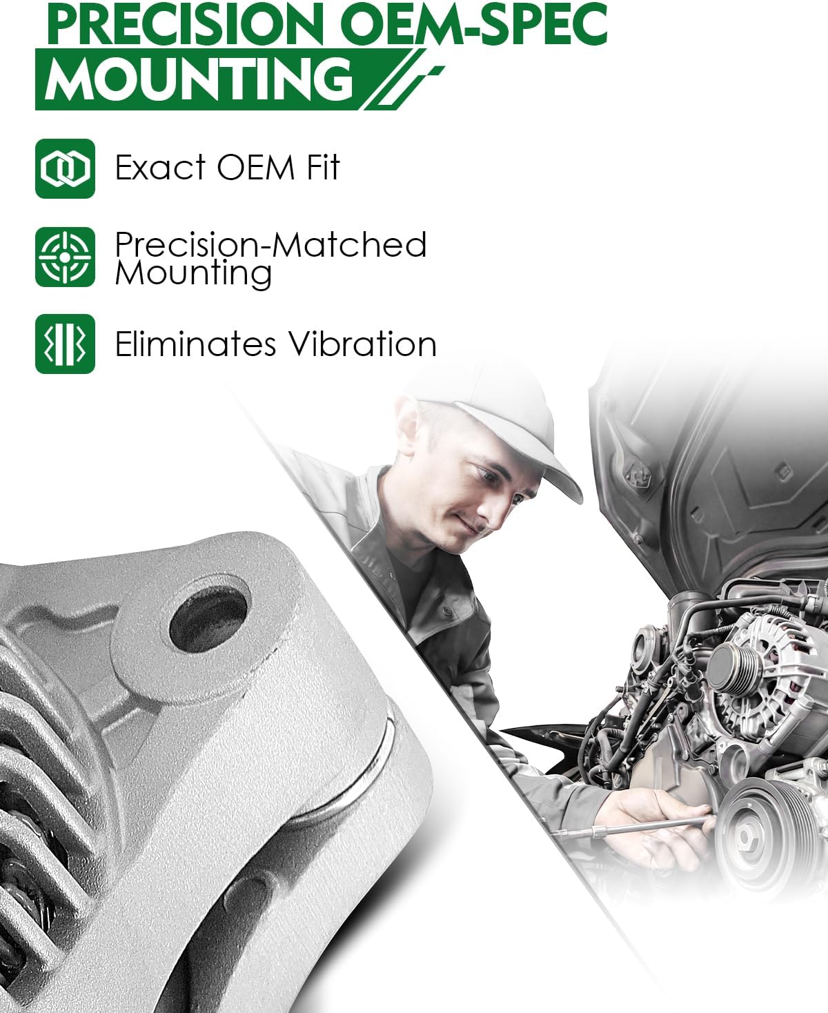 Upgraded Alternator for:-Honda Pilot 2012 2013 2014 2015 EX LX Touring, Odyssey 2011-2013 3.5L, for:-Ridgeline 2012-2014, 3.5L V6 12V 130Amp CW 6 Grooves, OE# 31100-RV0-A01 11573N (ALL-NEW)