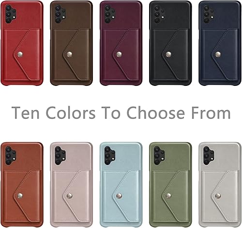 Miniatura 2 de XcaseBar Funda protectora para Samsung Galaxy A32 5G Funda de tarjeta de crédito titular de la tarjeta de crédito Funda de cuero PU para Galaxy A32